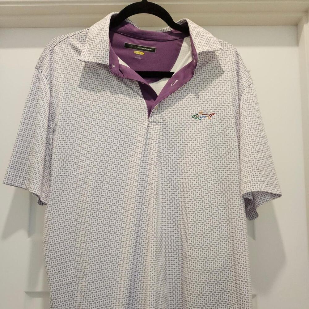 Greg norman white purple